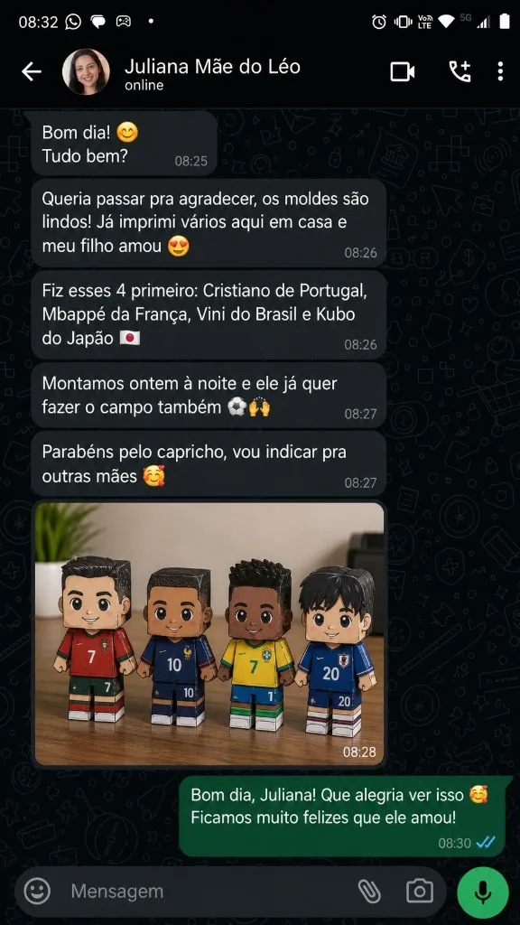 Feedback real de cliente sobre a coleção GolCraft